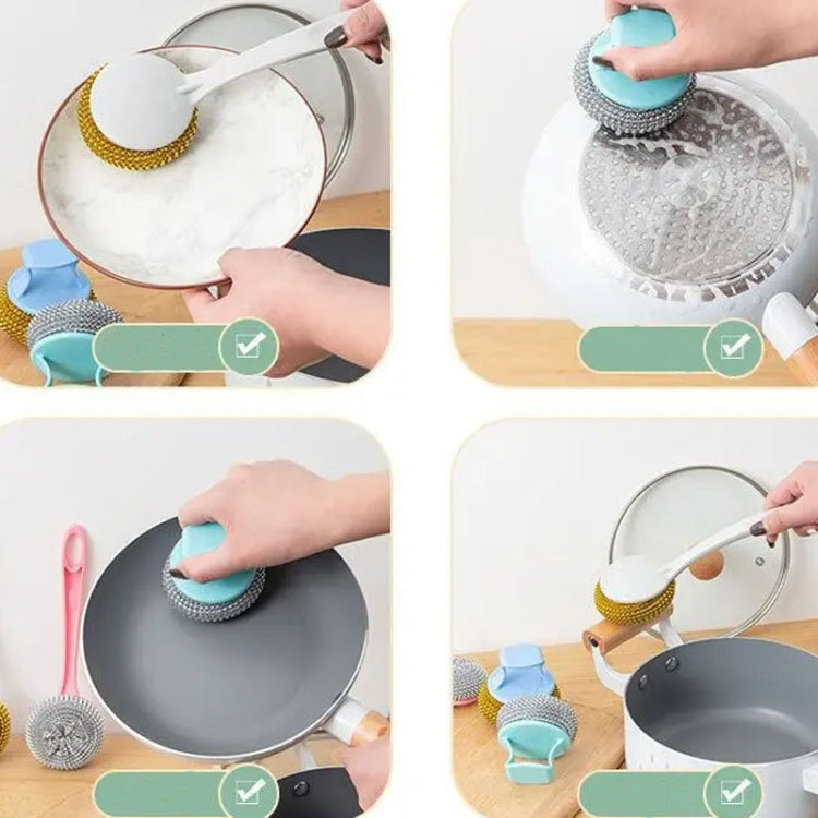 Bóng Dây Lau Rửa Có Thể Tháo Rời Bàn Chải Nồi Và Đĩa Nhà Bếp