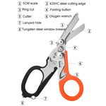 Dụng cụ sơ cứu đa năng ngoài trời, kéo gấp gọn
