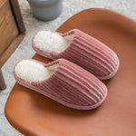 Dép bông nhung cotton mùa đông ấm áp, đế dày chống trượt, giày đế bằng, cỡ 36-37, 38-39, 40-41, 42-43, 44-45