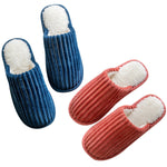 Dép bông nhung cotton mùa đông ấm áp, đế dày chống trượt, giày đế bằng, cỡ 36-37, 38-39, 40-41, 42-43, 44-45