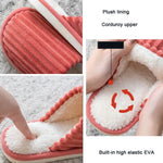 Dép bông nhung cotton mùa đông ấm áp, đế dày chống trượt, giày đế bằng, cỡ 36-37, 38-39, 40-41, 42-43, 44-45
