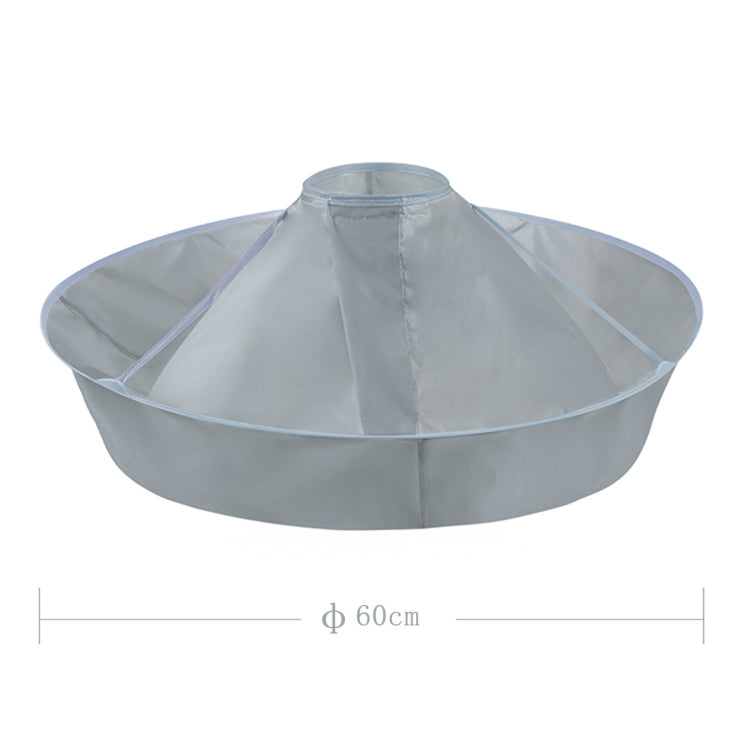 Áo choàng cắt tóc chất liệu PE 60cm thiết kế ô dù cho salon làm tóc nhuộm tóc uốn, PE