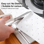 10 cái/gói giấy hút dầu rãnh dùng một lần cho máy hút mùi bếp, 7x90cm loại thường, 10x90cm loại thường, 7x90cm loại dày, 10x90cm loại dày
