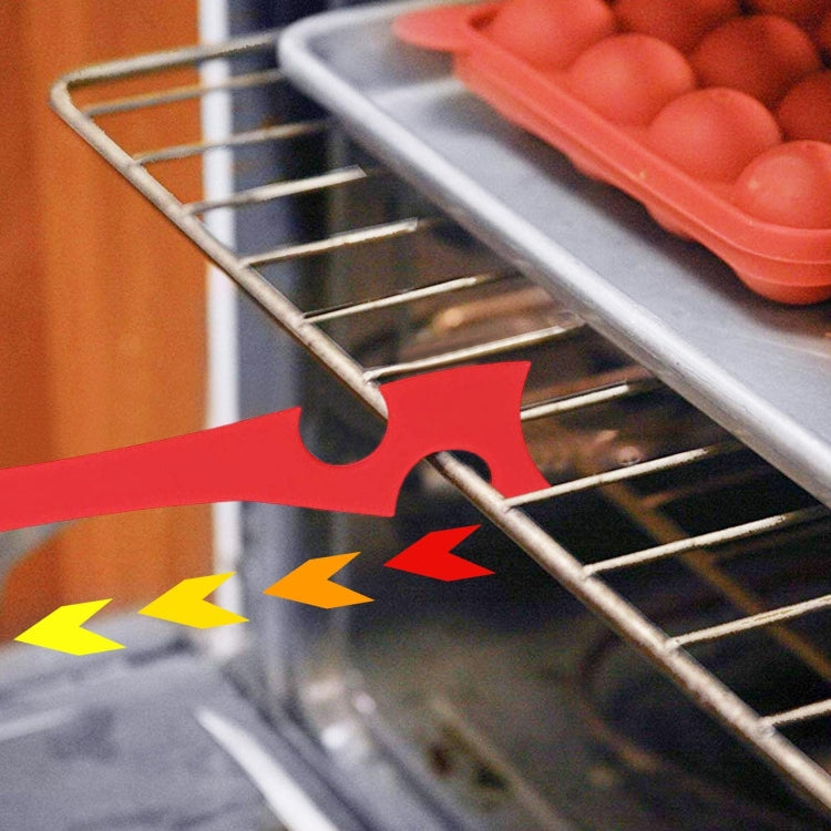Dụng Cụ Đẩy Kéo Giá Lò Nướng Silicone Nhà Bếp Dùng Cho Nồi Chiên Không Dầu Tay Cầm Dài Hơn, Nhỏ 20 x 2.8cm, Lớn 28 x 3.8cm