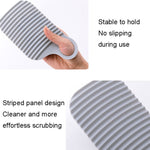 Bàn giặt silicone mềm gập được dùng trong gia đình, màu trắng, xám, xanh lá