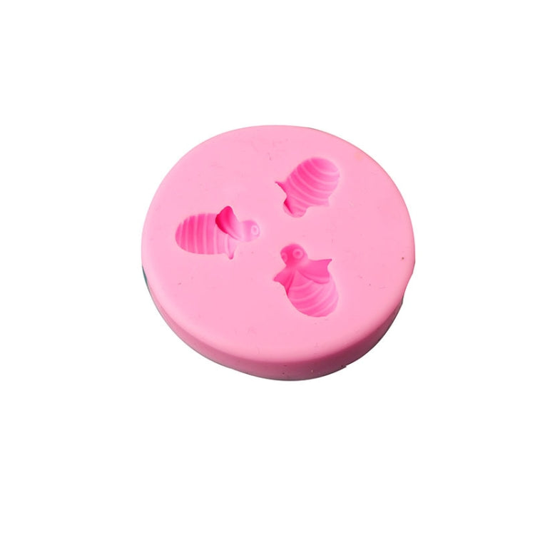 Khuôn Silicone Con Ong Nhỏ Khuôn Bánh Fondant Socola, Mk-3171 Hồng, Mk-3171 Xám Nhạt, Mk-3172 Hồng, Mk-3172 Xám Nhạt