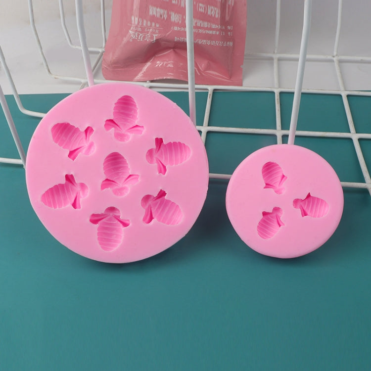 Khuôn Silicone Con Ong Nhỏ Khuôn Bánh Fondant Socola, Mk-3171 Hồng, Mk-3171 Xám Nhạt, Mk-3172 Hồng, Mk-3172 Xám Nhạt