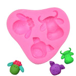 Khuôn Silicone Hình Động Vật Hoạt Hình Ba Chiều Dụng Cụ Trang Trí Bánh Fondant Nướng, 1286, 0599