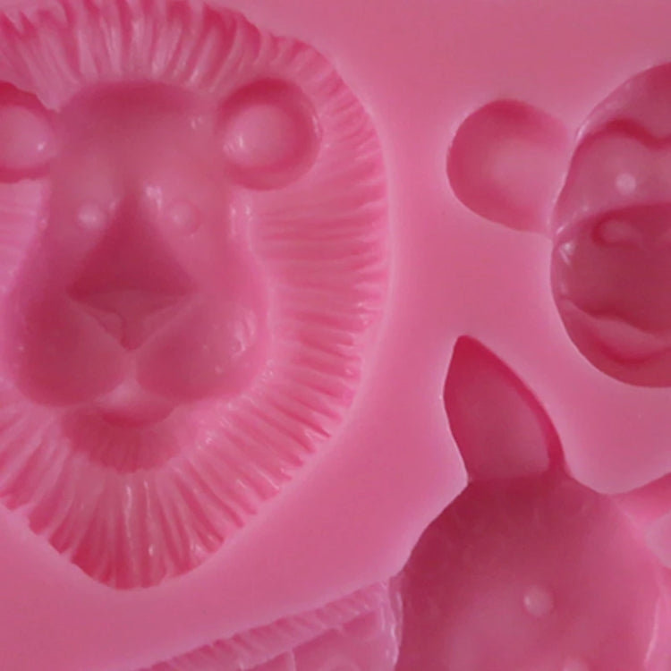 Khuôn Silicone Hình Động Vật Hoạt Hình Ba Chiều Dụng Cụ Trang Trí Bánh Fondant Nướng, 1286, 0599