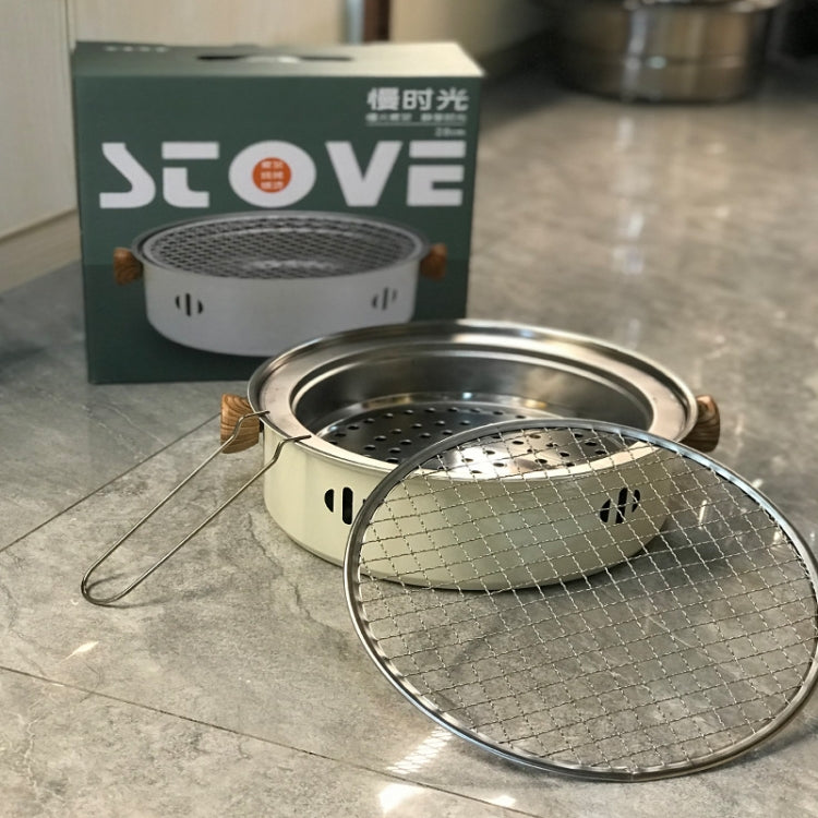 Bếp nướng than inox ngoài trời, bếp nấu cắm trại, bếp nướng quanh ấm trà, kiểu A, kiểu B