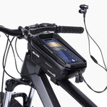 Túi đựng thiết bị xe đạp WILD MAN MS66 1.2L vỏ cứng EVA, túi trước khung xe, túi điện thoại cảm ứng, MS66