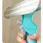 Cây lau kính 2 mặt 4 trong 1 có bình xịt, dụng cụ lau kính xe hơi di động, YJ520