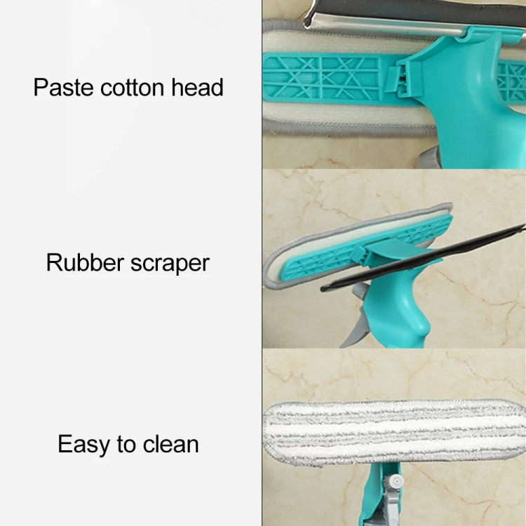 Cây lau kính 2 mặt 4 trong 1 có bình xịt, dụng cụ lau kính xe hơi di động, YJ520