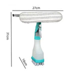 Cây lau kính 2 mặt 4 trong 1 có bình xịt, dụng cụ lau kính xe hơi di động, YJ520
