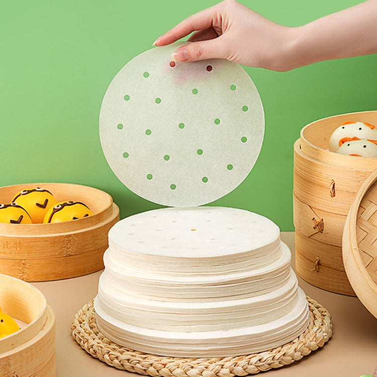 100 cái / Gói Giấy Hấp Không Dính Giấy Chống Dầu Dùng Một Lần Miếng Lót Nồi Chiên Không Dầu Tròn, 6 Inch (15.2cm), 7 Inch (17.78cm), 8 Inch (20.3cm), 9 Inch (22.86cm)