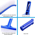 Bàn chải bể bơi nhựa 18 inch, Bàn chải tường bể bơi, Phụ kiện vệ sinh
