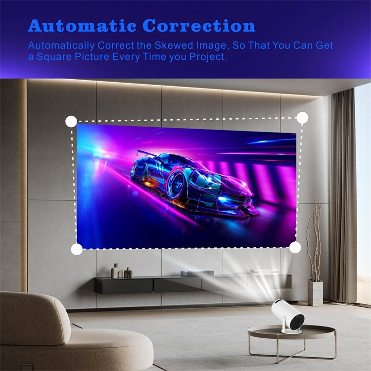 Máy chiếu thông minh HY300 hệ điều hành Android 11.0, độ sáng 120 lumen, máy chiếu di động, phích cắm US, UK, AU, EU