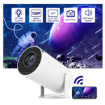 Máy chiếu thông minh HY300 hệ điều hành Android 11.0, độ sáng 120 lumen, máy chiếu di động, phích cắm US, UK, AU, EU