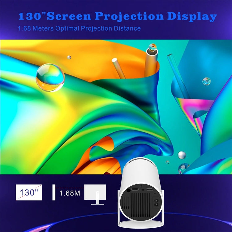 Máy chiếu thông minh HY300 hệ điều hành Android 11.0, độ sáng 120 lumen, máy chiếu di động, phích cắm US, UK, AU, EU