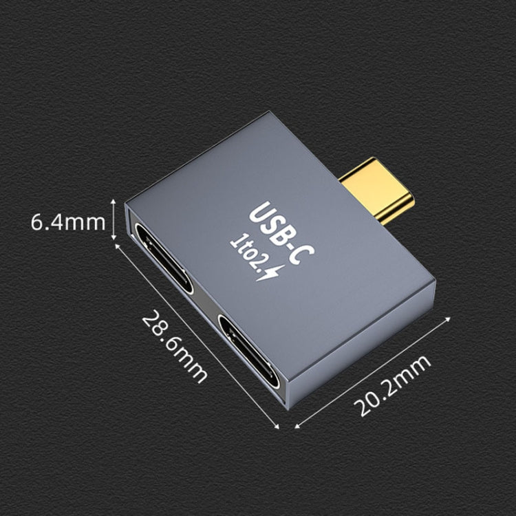Trạm kết nối Type-C cổng sạc dữ liệu máy tính, 2 x Type-C cái sang 2 x Type-C đực, 2 x Type-C cái sang Type-C đực
