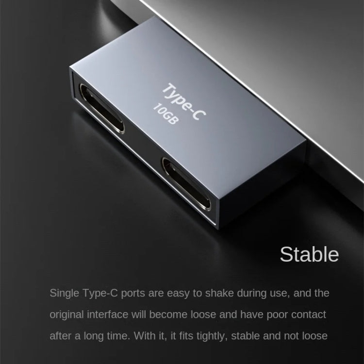 Trạm kết nối Type-C cổng sạc dữ liệu máy tính, 2 x Type-C cái sang 2 x Type-C đực, 2 x Type-C cái sang Type-C đực