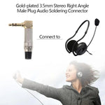 Phích cắm hàn dây tai nghe stereo 3.5mm hình chữ L góc 90 độ hợp kim kẽm, hợp kim kẽm