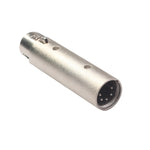 Vỏ hợp kim kẽm lớn, đầu nối XLR cái 3 chân sang XLR đực 5 chân, bộ chuyển đổi tín hiệu đèn DMX XLR