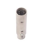 Vỏ hợp kim kẽm lớn, đầu nối XLR cái 3 chân sang XLR đực 5 chân, bộ chuyển đổi tín hiệu đèn DMX XLR