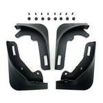 For Tesla Model Y Car Punch-Free Front And Rear Wheel Soft Rubber Mudguards, Matte Black, Carbon Fiber