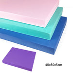 Thảm cân bằng 40x50x6cm, thảm thể thao quỳ gối, thảm hỗ trợ tập thể dục phẳng, màu xanh Tiffany, hồng thiên niên kỷ, xanh đậm, tím