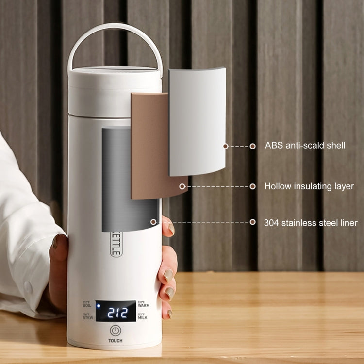 Cốc Nước Gia Nhiệt Điện 300W 500ml Ấm Đun Nước Thông Minh Kiểm Soát Nhiệt Độ, SUS304 Phích Cắm Mỹ, SUS316 Phích Cắm Mỹ, SUS304 Phích Cắm Anh, SUS316 Phích Cắm Anh, SUS304 Phích Cắm EU, SUS316 Phích Cắm EU