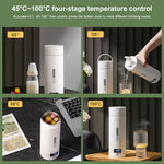 Cốc Nước Gia Nhiệt Điện 300W 500ml Ấm Đun Nước Thông Minh Kiểm Soát Nhiệt Độ, SUS304 Phích Cắm Mỹ, SUS316 Phích Cắm Mỹ, SUS304 Phích Cắm Anh, SUS316 Phích Cắm Anh, SUS304 Phích Cắm EU, SUS316 Phích Cắm EU