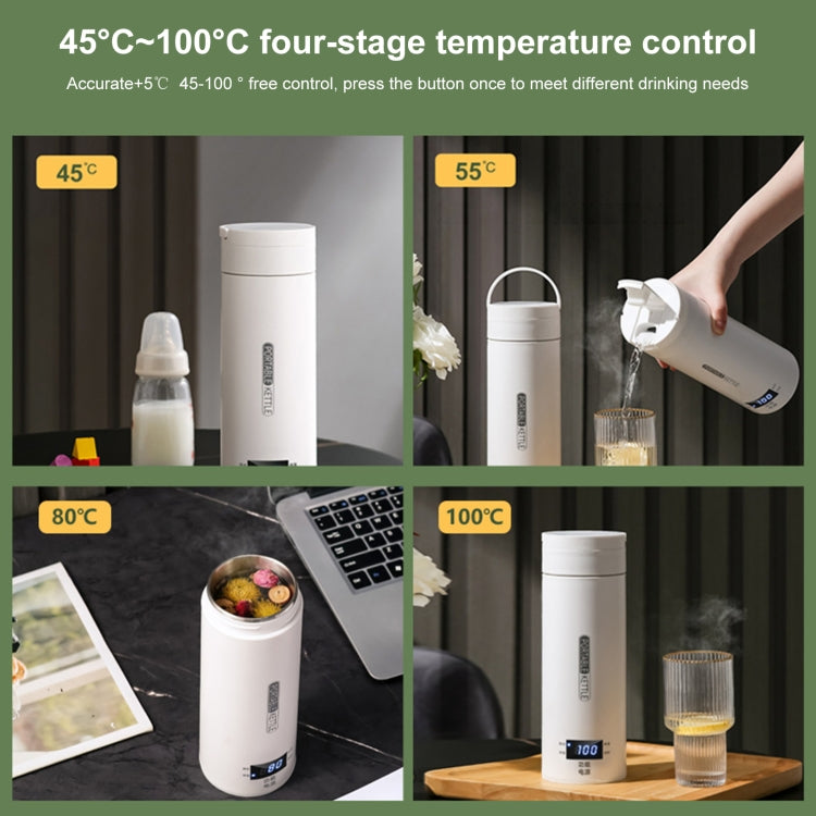 Cốc Nước Gia Nhiệt Điện 300W 500ml Ấm Đun Nước Thông Minh Kiểm Soát Nhiệt Độ, SUS304 Phích Cắm Mỹ, SUS316 Phích Cắm Mỹ, SUS304 Phích Cắm Anh, SUS316 Phích Cắm Anh, SUS304 Phích Cắm EU, SUS316 Phích Cắm EU