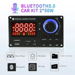 Bộ khuếch đại công suất màn hình màu 100W 12V TPA3116 bảng giải mã Bluetooth có ghi âm cuộc gọi, điều khiển từ xa silicone, điều khiển từ xa silicone nhỏ, điều khiển từ xa nhỏ