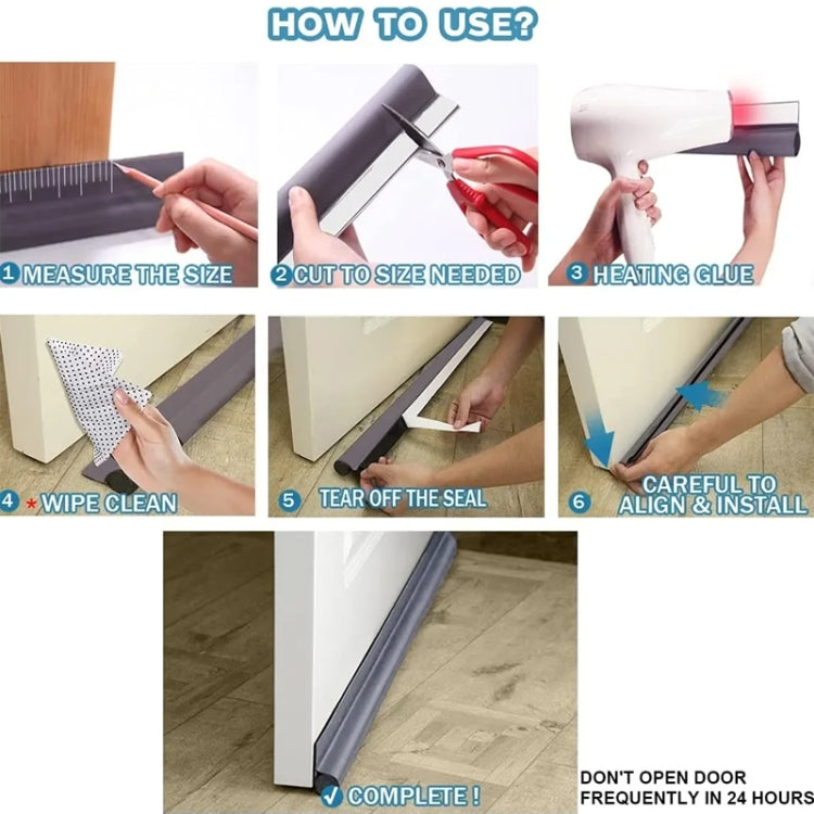 Dải gioăng cửa dưới, dải chống ồn, chống gió khe cửa, dải tự dính, màu nâu một mặt, màu đen một mặt, màu xám một mặt