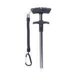 Dụng cụ tháo móc câu hình chữ T bằng hợp kim nhôm, thiết bị câu biển 24 x 7.5cm, màu xanh, đỏ, xám, xanh + dây lò xo, đỏ + dây lò xo, xám + dây lò xo
