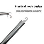Dụng cụ tháo móc câu hình chữ T bằng hợp kim nhôm, thiết bị câu biển 24 x 7.5cm, màu xanh, đỏ, xám, xanh + dây lò xo, đỏ + dây lò xo, xám + dây lò xo