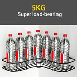 Giá đựng góc nhà tắm không cần đục lỗ đa năng, giá treo tường hình tam giác (Trắng), hình tam giác (Đen)