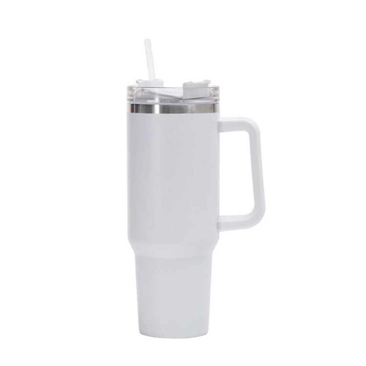 Cốc Xe 40oz Cốc Hút Chân Không Hai Lớp Có Ống Hút Tay Cầm Cốc Giữ Nhiệt Thép Không Gỉ