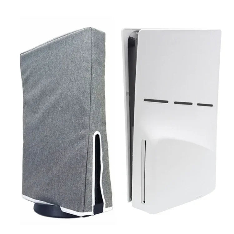 Vỏ bảo vệ chống bụi cho máy chủ PS5 Slim Disc & Digital, màu xám đứng, đen đứng, xám ngang, đen ngang