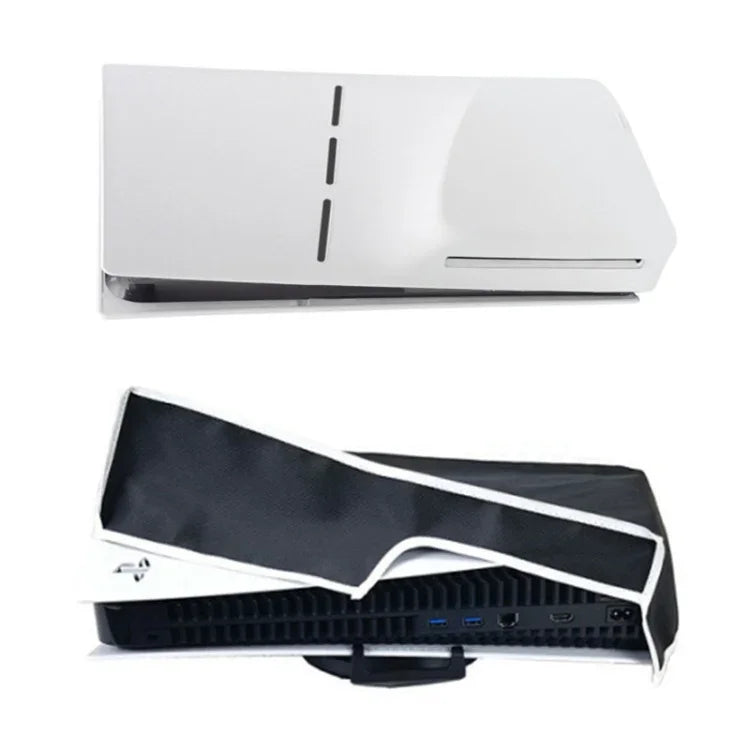 Vỏ bảo vệ chống bụi cho máy chủ PS5 Slim Disc & Digital, màu xám đứng, đen đứng, xám ngang, đen ngang