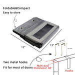 Túi vải treo tường GD03, túi đựng đồ sau cửa tủ quần áo, 4+1 ngăn màu xám, 4+1 ngăn màu be, túi hoa đèn lồng 4 ngăn