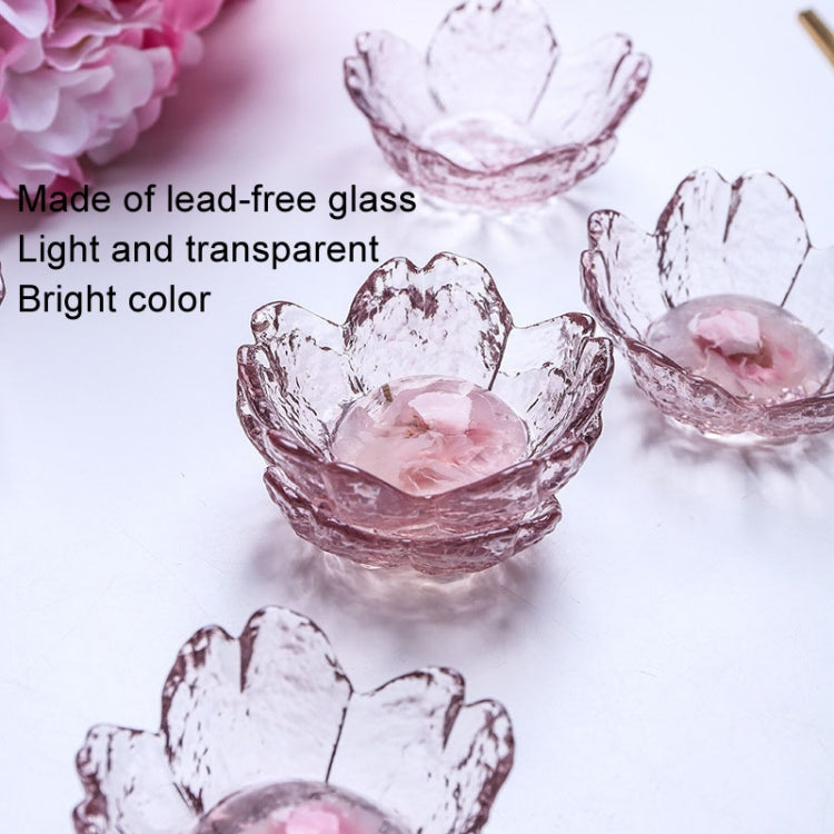 5 cái / Bộ Đĩa Hoa Anh Đào Kính Búa Đĩa Nước Sốt Nhà Bếp Đĩa Nhỏ, Màu Hồng