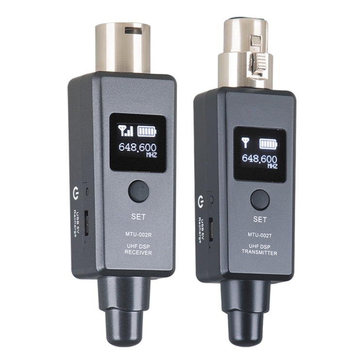 Hệ thống micro không dây MTU-002 UHF DSP, bộ phát & thu mic/line hai chế độ
