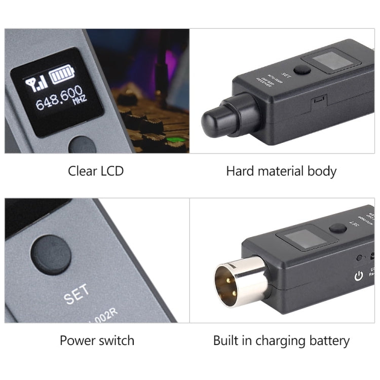 Hệ thống micro không dây MTU-002 UHF DSP, bộ phát & thu mic/line hai chế độ
