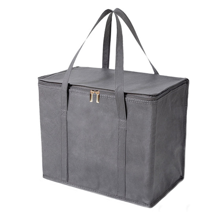 Túi giữ nhiệt giấy bạc nhôm Bento không dệt có đế, túi đựng cơm mang đi, 41x26x33cm