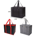 Túi giữ nhiệt giấy bạc nhôm Bento không dệt có đế, túi đựng cơm mang đi, 41x26x33cm