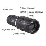 Ống nhòm đơn quan sát chim ngoài trời 16x52 độ nét cao, lăng kính 16x52, phim xanh 16x52, không túi 16x52, kèm kẹp+chân máy 16x52