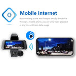 Máy ghi hình lái xe 3 kênh 1080P HD phát lại trên điện thoại di động, G70