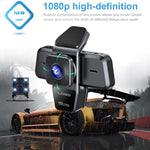 Máy ghi hình lái xe 3 kênh 1080P HD phát lại trên điện thoại di động, G70